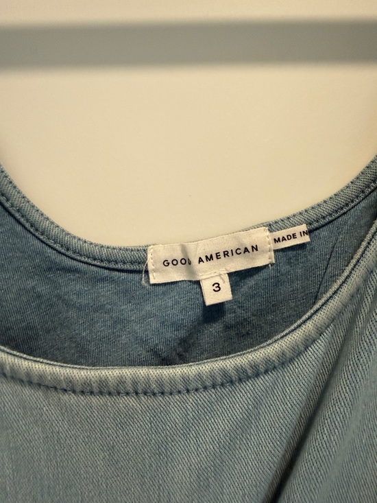 Good American Light Blue Denim Tank Dress - Picture 2 of 2